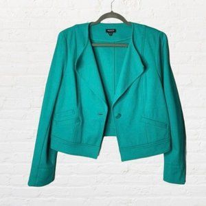Worth New York Turquoise Blue Single Button Jacket